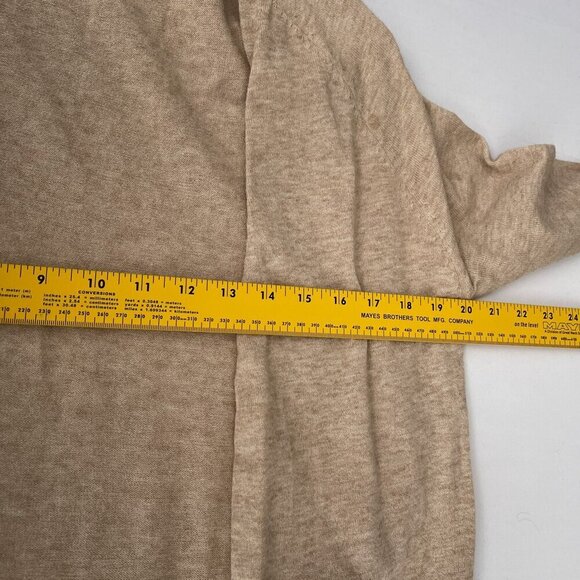 Love Tree Cardigan Sweater Knit Open Front Long Sleeve Lightweight Pockets Tan - Picture 9 of 11